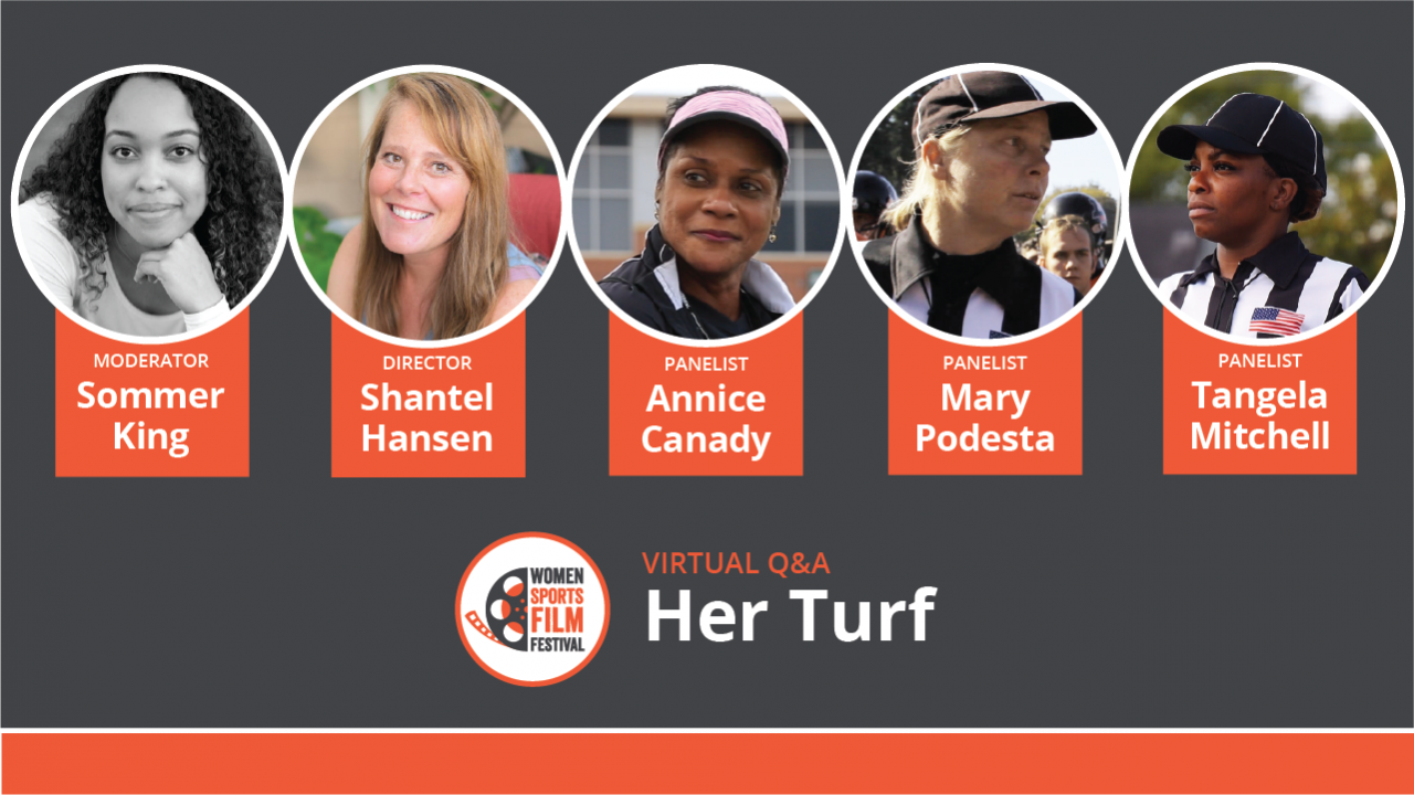 Her Turf: The Untold Story of Three Female Football Refs Q&A Poster