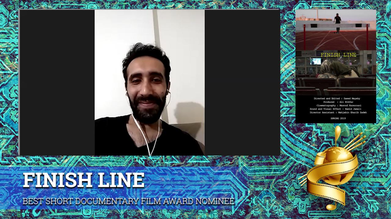 Festival Q&A - Short Documentary FINISH LINE (Iran) Poster