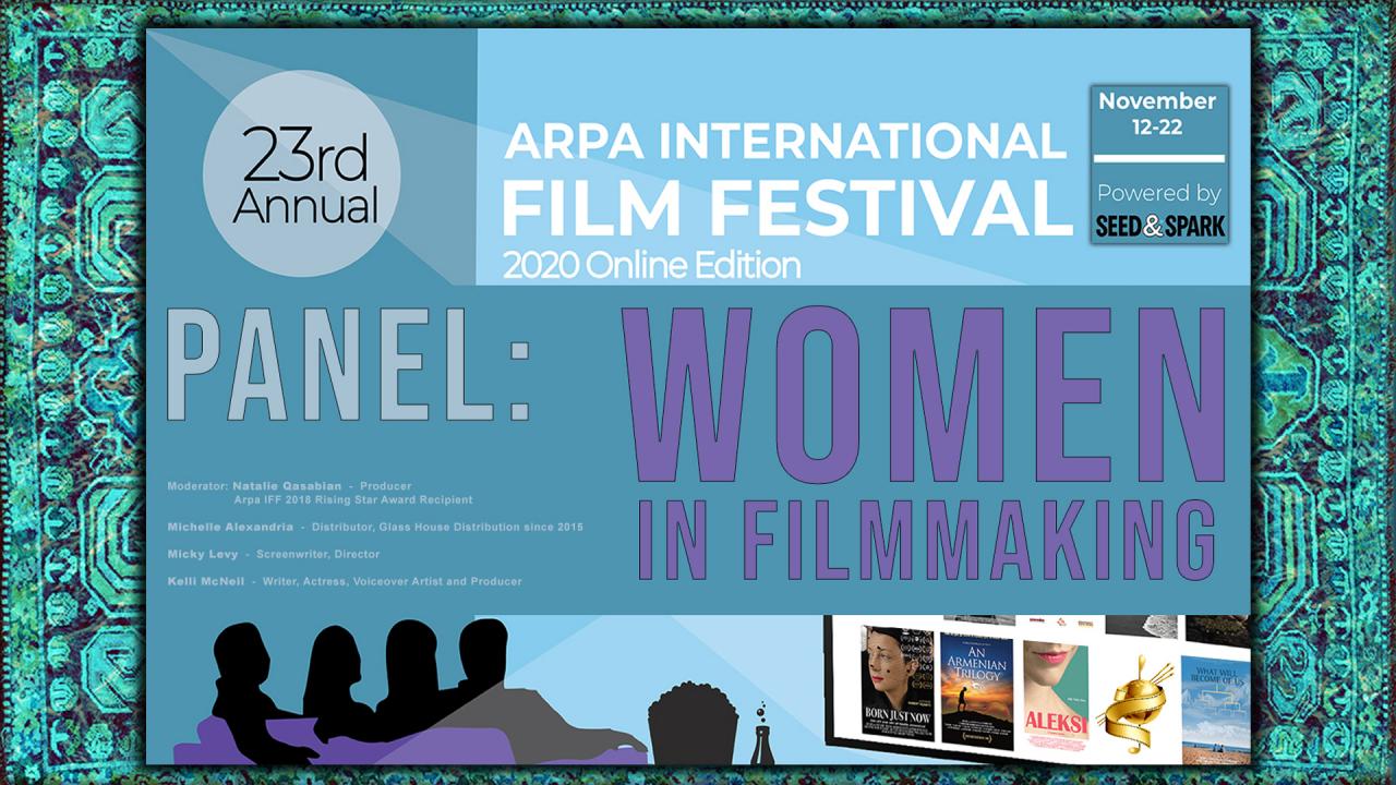 Festival Panel - WOMEN IN FILMMAKING Poster